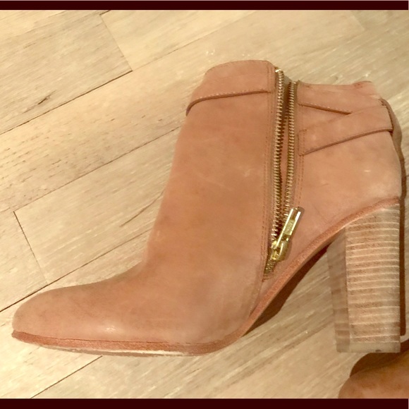 coach tan booties